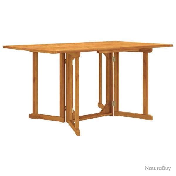 Table de papillon pliante 150x90x75 cm bois massif teck