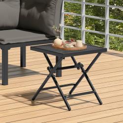 Table de pliable anthracite 38x38x38 cm Treillis d'acier