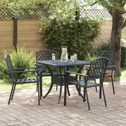 Chaise de 4 pcs Anthracite 56 x 65 x 89 cm Acier