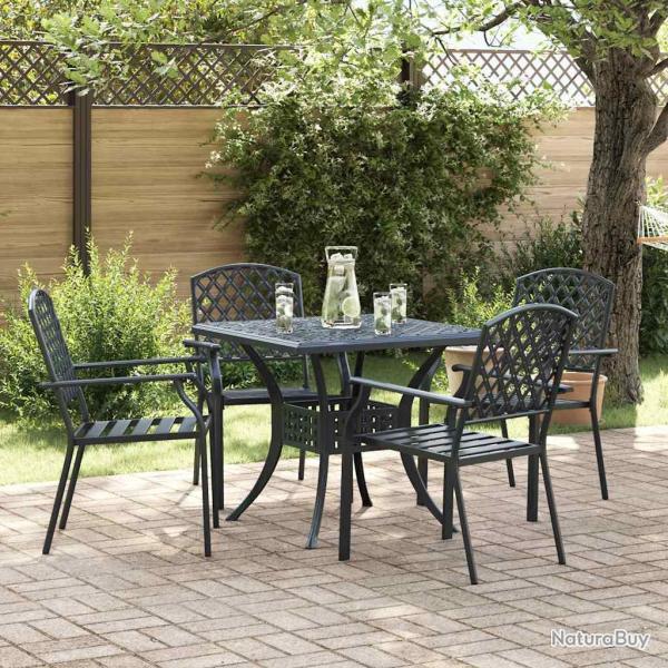 Chaise de 4 pcs Anthracite 56 x 65 x 89 cm Acier
