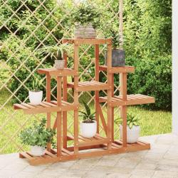 Support &agrave; fleurs 110x25x96 cm bois massif de sapin