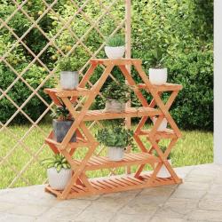 Support &agrave; fleurs 110x25x105 cm bois massif de sapin