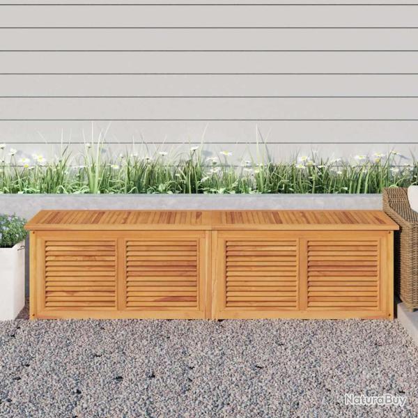 Bo�te de rangement et sac 200x50x55 cm bois massif teck