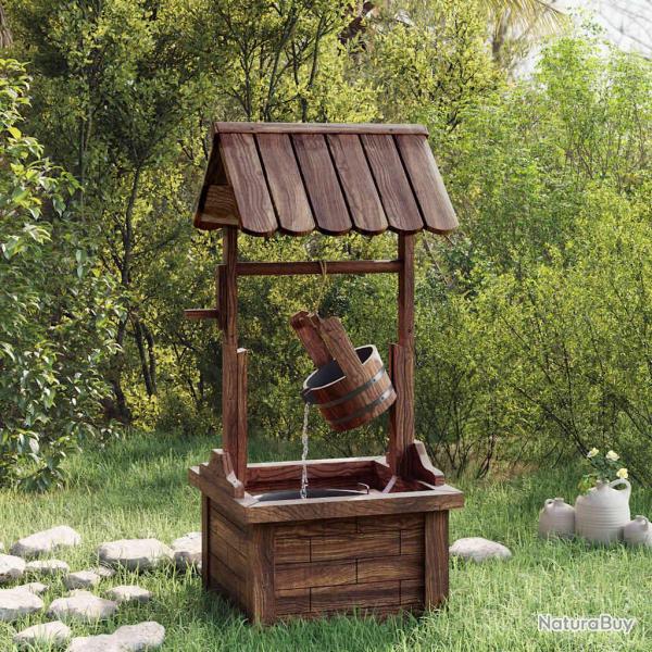 Puits � souhait avec pompe 57x50x112 cm bois de sapin massif