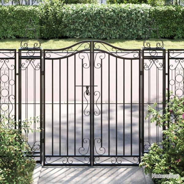 Portail de noir 121x8x120 cm fer forg�