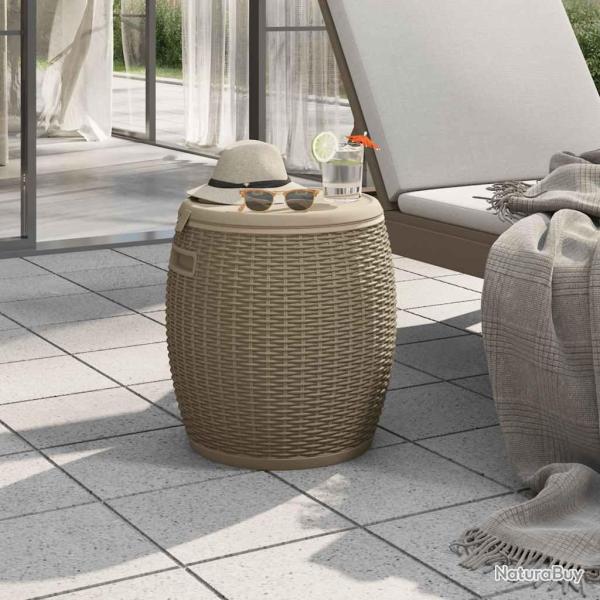 Bo�te de rangement de 4 en 1 marron clair polypropyl�ne