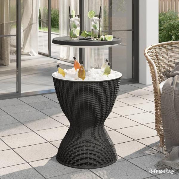 Table � glaci�re 3 en 1 noir polypropyl�ne