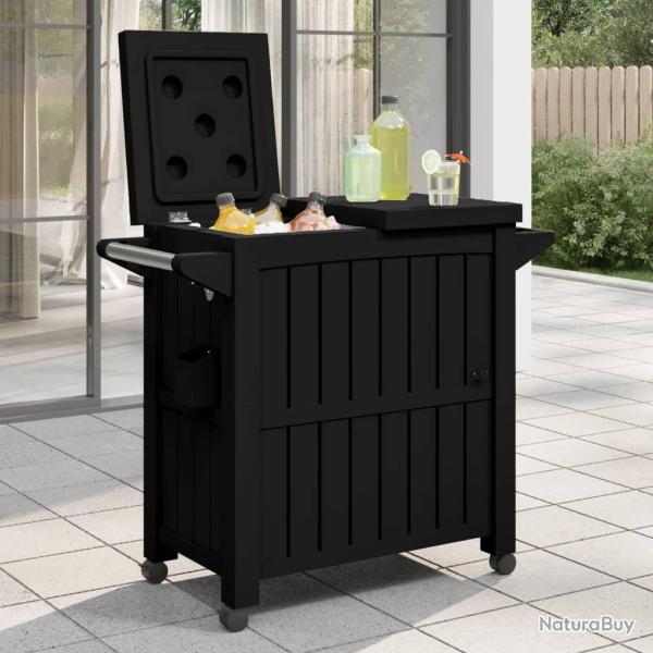 Chariot de service 3 en 1 noir polypropyl�ne