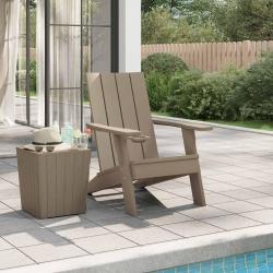 Chaise de Adirondack marron clair 75x88,5x89,5 cm PP