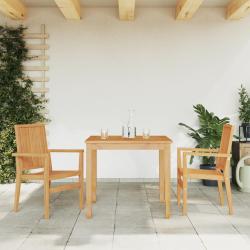 Chaises de empilables lot de 2 56,5x57,5x91 cm bois teck