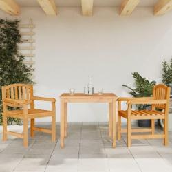 Chaises de lot de 2 58x59x88 cm bois de teck solide