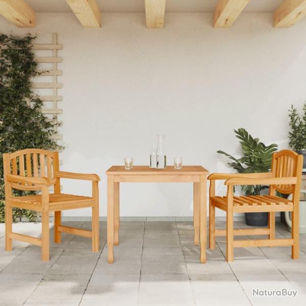 Chaises de lot de 2 58x59x88 cm bois de teck solide