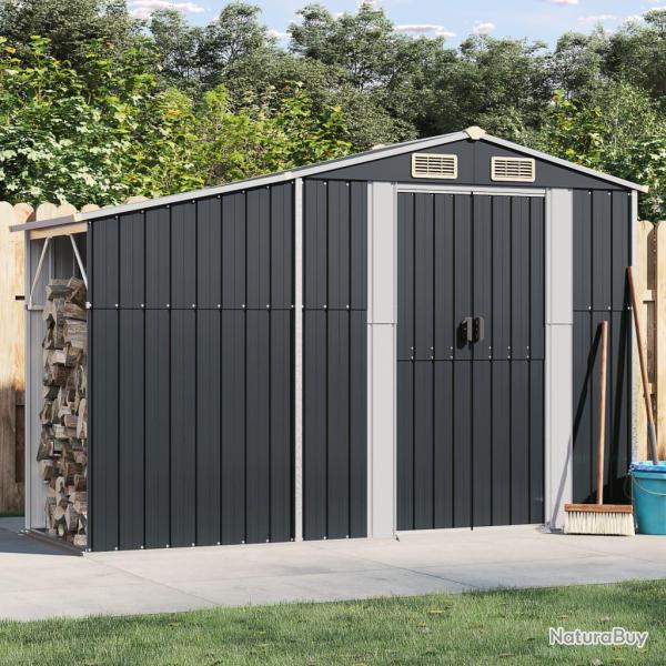 Abri de anthracite 277x93x179 cm acier galvanis�
