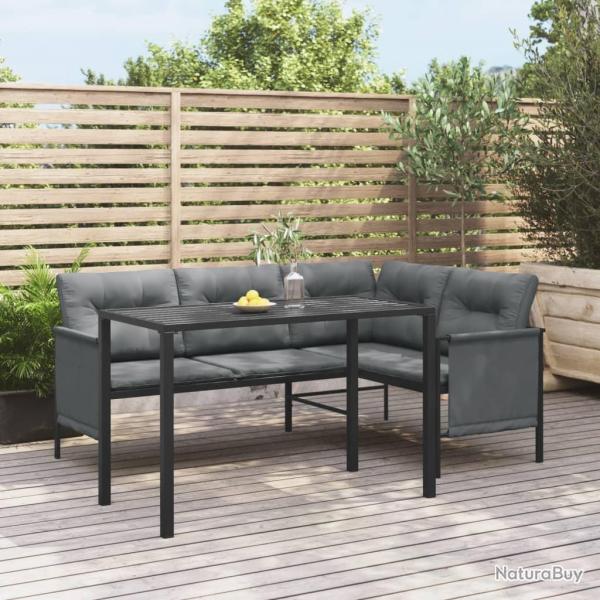 Table � manger de anthracite 110x54x70 cm acier