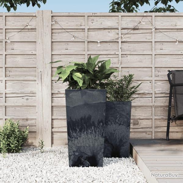 Jardini�re et int�rieur amovible anthracite 21/49L aspect b�ton