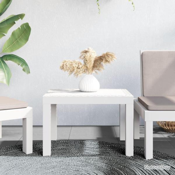 Table de blanc 59x47x40 cm PP