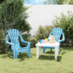 Chaises de pour enfants lot de 2 bleu 37x34x44 cm PP
