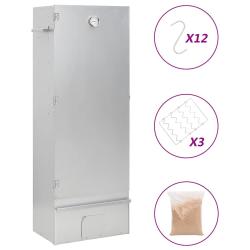 Fumoir pour four &agrave; barbecue avec copeaux de bois 44,5x29x110 cm