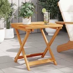 Table pliable de 50x50x50 cm bois d'acacia solide