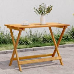 Table pliable de 90x52,5x65 cm bois d'acacia solide
