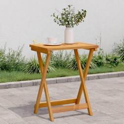Table pliable de 50x36x60 cm bois d'acacia solide