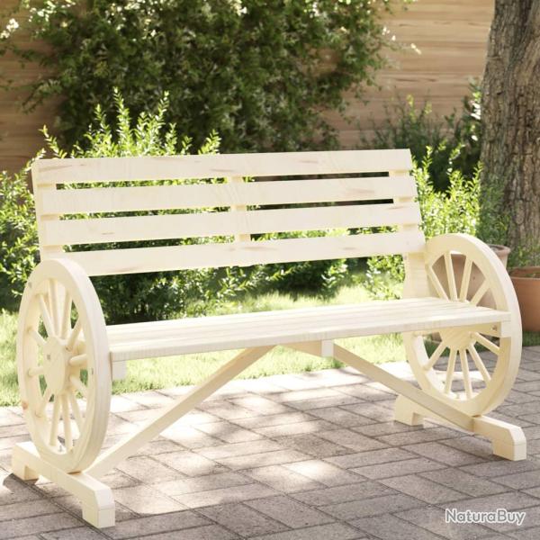 Banc de 2 places bois de sapin massif