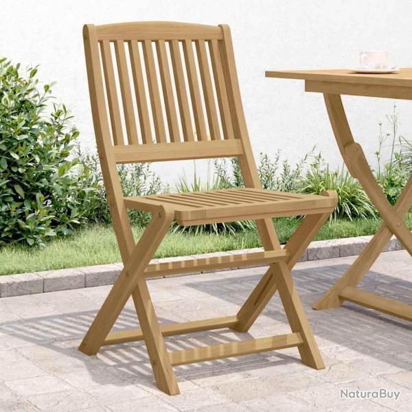 Chaises pliantes, 4 pi�ces, en bois d'acacia massif, 57 � 49 � 90 cm