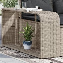 &Eacute;tag&egrave;res de rangement 2 pcs gris clair r&eacute;sine tress&eacute;e