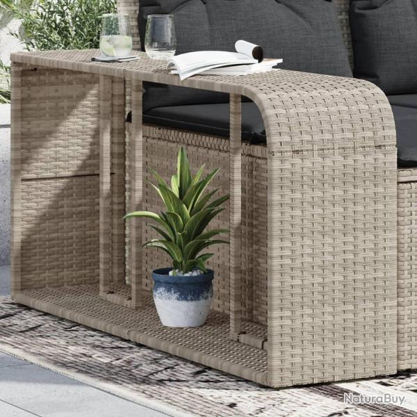 �tag�res de rangement 2 pcs gris clair r�sine tress�e