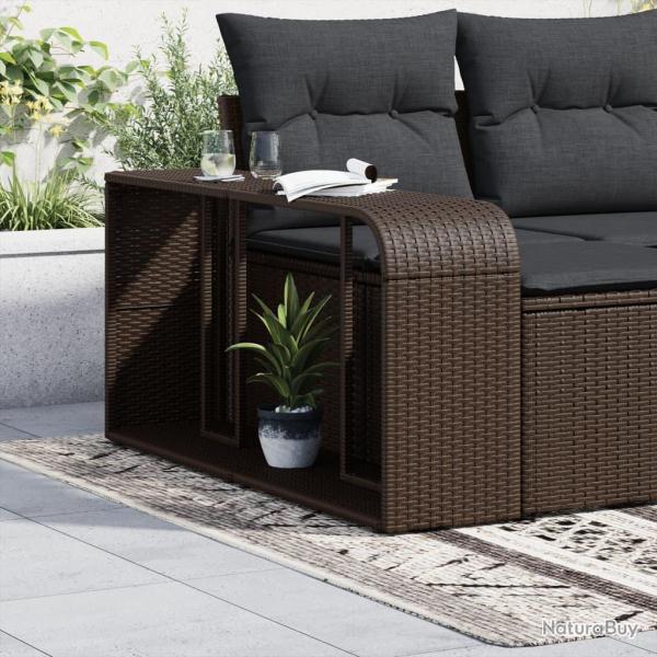 �tag�res de rangement 2 pcs marron r�sine tress�e