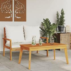 Ensemble de avec coussin bois massif acacia
