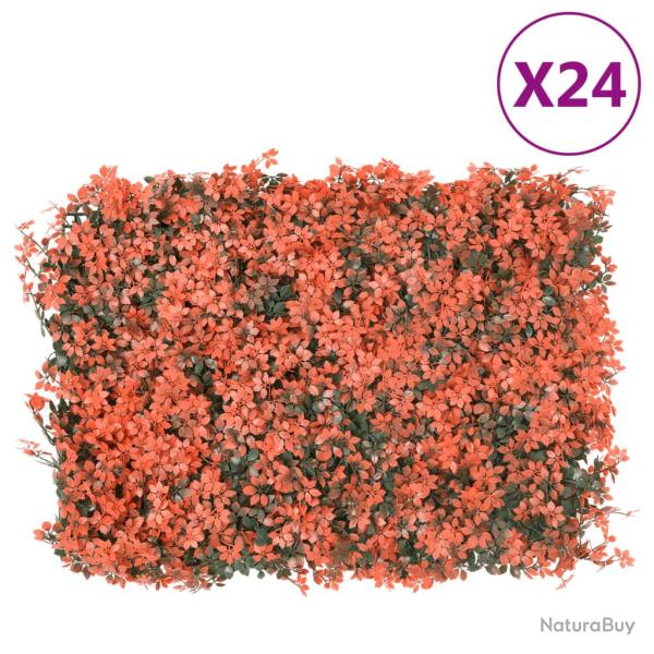 Cl�ture feuilles d'�rable artificielle 24 pcs 40x60 cm