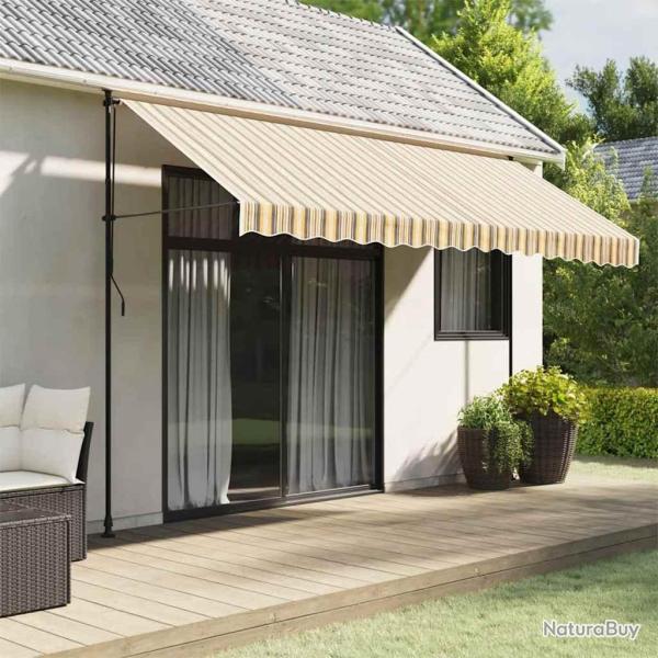 Tissu de remplacement pour auvent orange et noir 4x3 m polyester