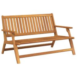 Banc Relax Marron 122 x 78 x 73 cm Bois d'Acacia Massif