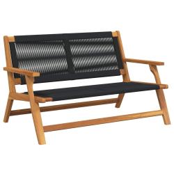 Banc de Relaxation de Noir Bois d'Acacia Massif