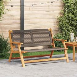 Banc de D&eacute;tente de Gris Bois d'Acacia Massif
