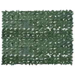 &Eacute;cran de balcon avec feuilles vert fonc&eacute; 200x150 cm