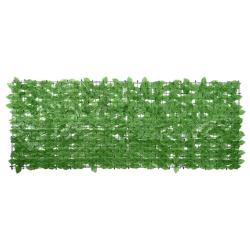 &Eacute;cran de balcon avec feuilles vert 200x75 cm