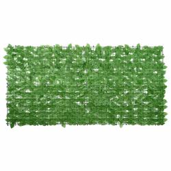 &Eacute;cran de balcon avec feuilles vert 200x100 cm