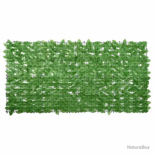 �cran de balcon avec feuilles vert 200x100 cm