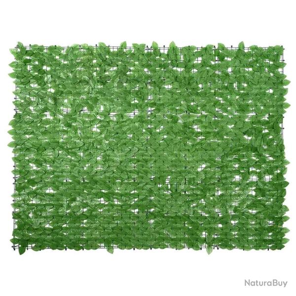 �cran de balcon avec feuilles vert 200x150 cm