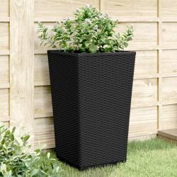 Jardini&egrave;res 2 pcs noir 32,5x32,5x57 cm polypropyl&egrave;ne