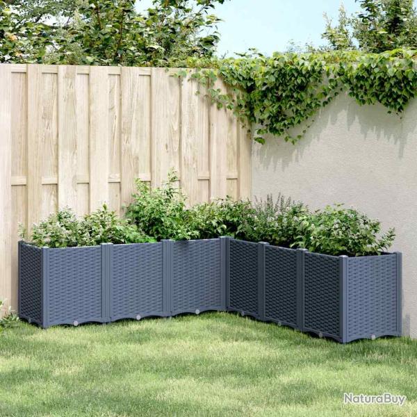 Jardini�re bleu gris 160x160x53 cm PP