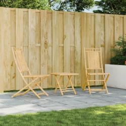 Chaises pliables de lot de 2 46x66x99 cm bambou