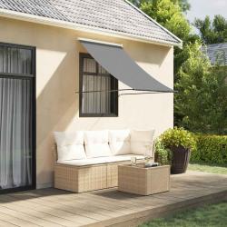 Auvent r&eacute;tractable anthracite 100x150 m tissu et acier