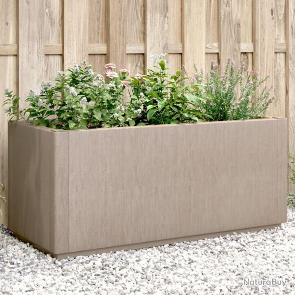 Jardini�re marron clair 80x36x35 cm PP