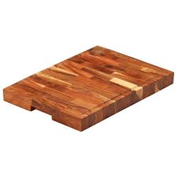 Planche &agrave; d&eacute;couper 42x30x4 cm bois d'acacia massif