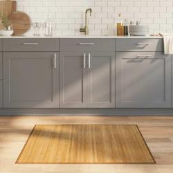 Tapis rectangulaire naturel 80x100 cm bambou