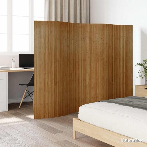 Cloison de s�paration marron largeur 250 cm hauteur 165 cm bambou