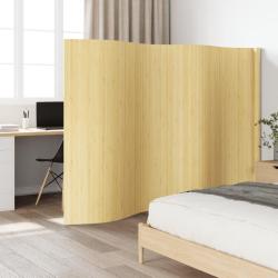 Cloison de s&eacute;paration naturel clair largeur 400 cm hauteur 165 cm bambou